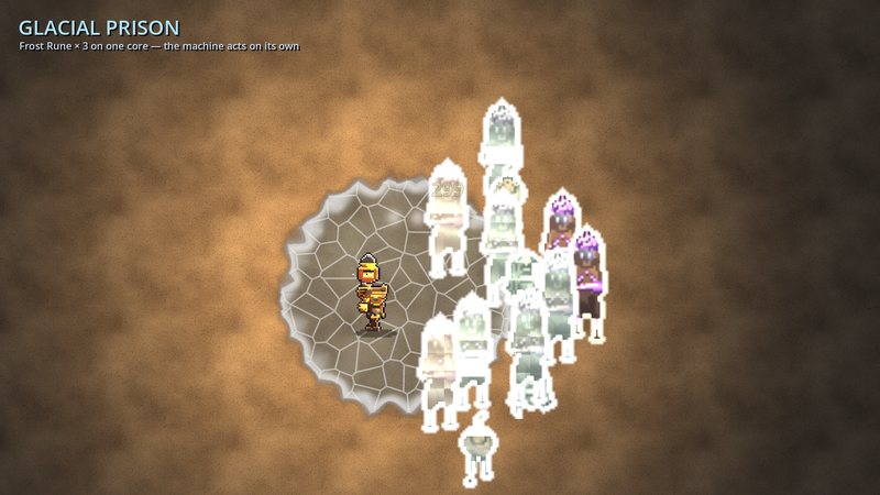 Glacial Prison: three frost runes, and the Forsaken are sheeted in ice without a single shot spent on them.